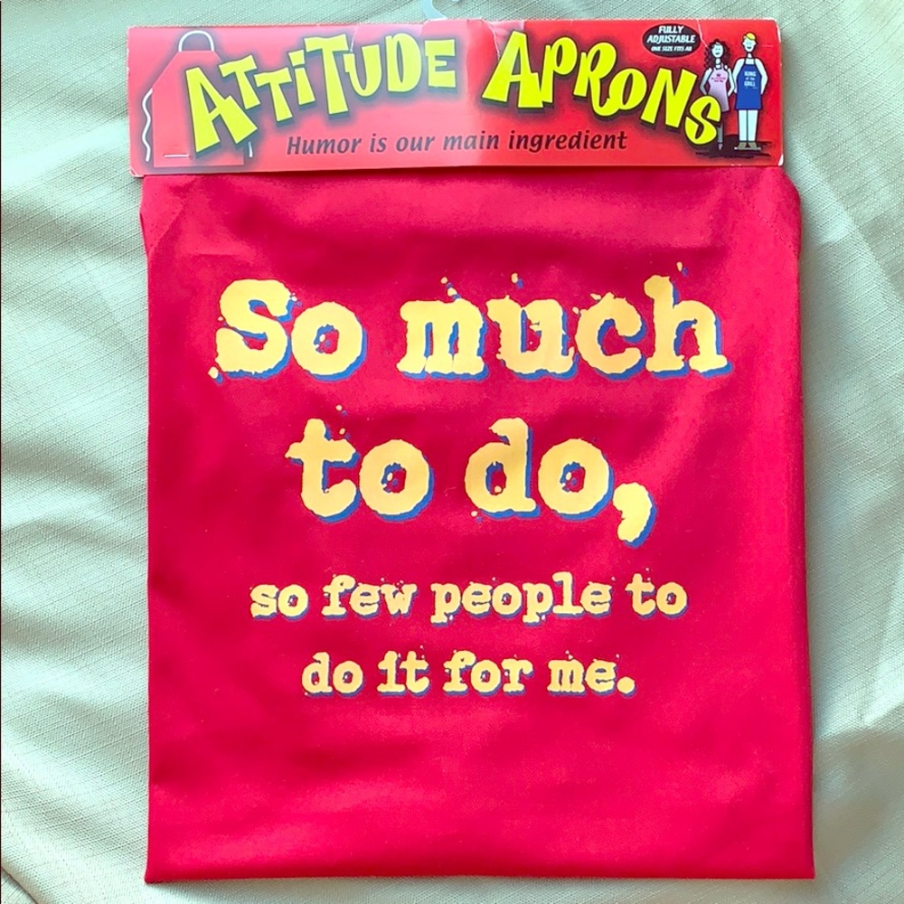 Attitude Apron ✨BNWT